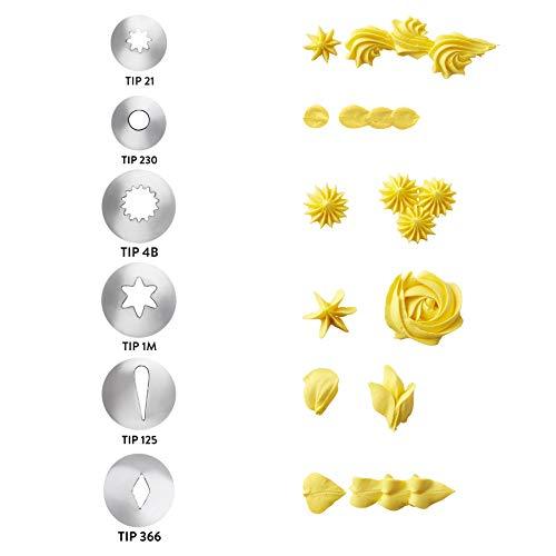 Wilton Dessert Decorator Pro - Easy to Use One Handed Plunger Smoothly Pushes Icing to Decorate Baked Treats or Appetizers Like Deviled Eggs, 10-Piece - CookCave