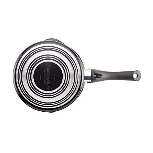 Farberware Glide Nonstick Sauce Pan/Saucepan with Straining and Lid, 3 Quart, (Black) - CookCave