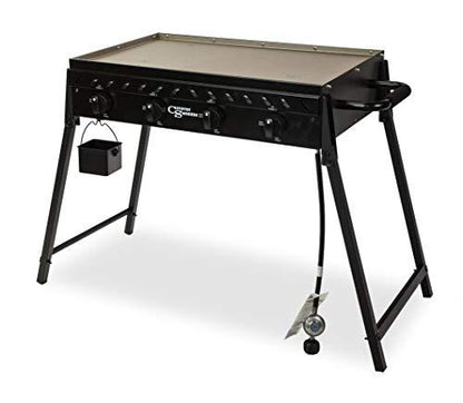 Country Smokers CSGDL0590 The Highland 4-Burner Portable Griddle, Large, Black - CookCave