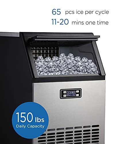 ADT Ice Machine Stainless Steel Under Counter Freestanding Commercial Ice Maker Machine - CookCave