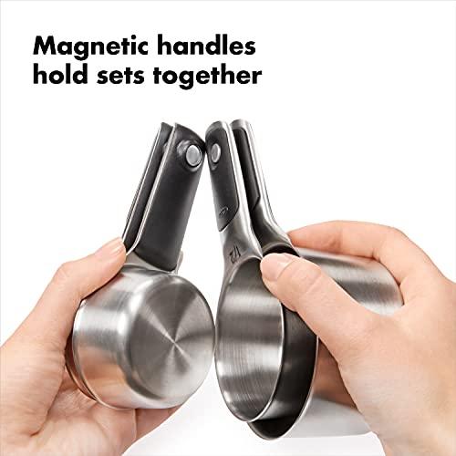 OXO Good Grips Stainless Steel Measuring Cups and Spoons Set, 2.9, 8 Piece - CookCave