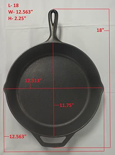 Lodge Seasoned Cast Iron Skillet - 12 Inch Ergonomic Frying Pan with Assist Handle, black - CookCave