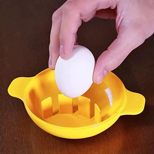 Microwave Egg Cooker Poacher Scramble Omelet Eggwich Maker with Silicone Handles Yolk Separator and Shell Cracker - CookCave