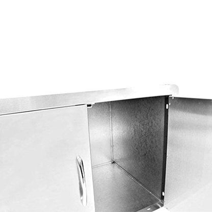 Stanbroil Stainless Steel Outdoor Kitchen Double Door Dry Storage Pantry, 30- Inch - CookCave