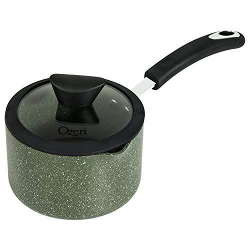 The All-In-One Stone Saucepan and Cooking Pot by Ozeri - 100% APEO, GenX, PFBS, PFOS, PFOA, NMP and NEP-Free German-Made Coating - CookCave