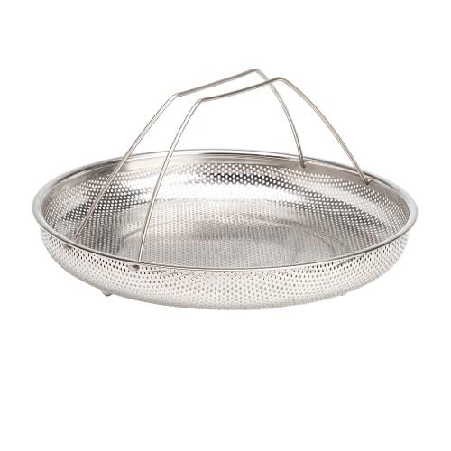 Goodful All-In-One Pan Steamer Basket, Premium Stainless Steel Construction, Dishwasher Safe, Perfect for Steaming Vegetables, Full Handle for Easy Use - CookCave
