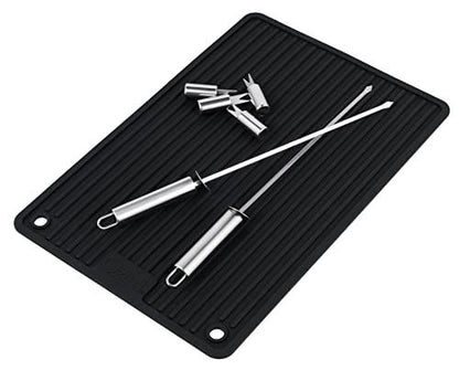 Ozeri BBQ and Grill Utensil Holder Mat Set,Black - CookCave