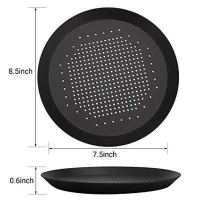 Beasea Pizza Pan 8.5 Inch, Perforated Pizza Pan with Holes, Aluminum Alloy Round Vented Pizza Pans Heavy Duty Pizza Crisper Pan Pizza Baking Tray Bakeware for Home Restaurant Kitchen Air Fryer - CookCave