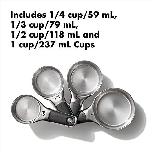 OXO Good Grips Stainless Steel Measuring Cups and Spoons Set, 2.9, 8 Piece - CookCave