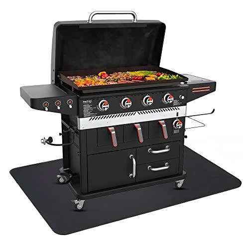 Mister Buddy Mat 72" x 48" - Under Grill and BBQ Mat - Deck and Patio Rubber Protective Grilling and Fire Pit Pad - Double Sided for Outdoor and Indoor Use, Perfect for Charcoal, Gas Grills & Smokers - CookCave