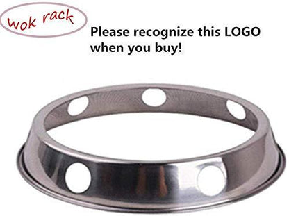 Stainless Steel Wok Ring Wok Rack 7¾-Inch and 9¾-Inch Reversible Size - CookCave