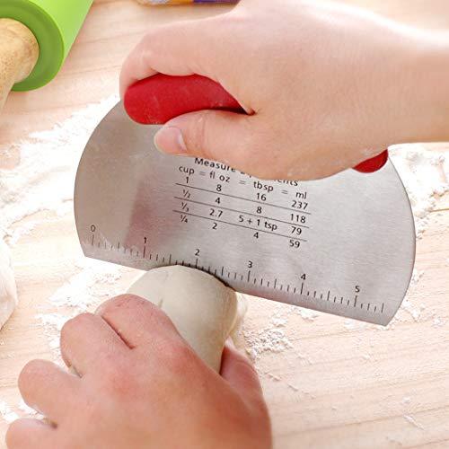 Ewinever 1Set Rolling Pin Pastry Mat Set Non-Stick 6 in 1 Dough Roller Baking Kit with Pastry Cutter Reusable Kneading Mat Scraper Basting Brush - CookCave