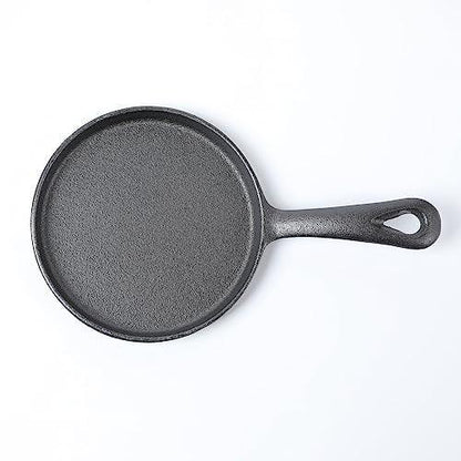 HAWOK Cast Iron Mini Round Griddle-5" Crepe Pan-Pre-Seasoned Skillet Set of 6… - CookCave