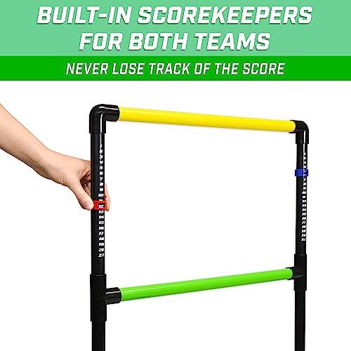 GoSports Ladder Toss Indoor & Outdoor Game Set with 6 Soft Rubber Bolo Balls and Travel Carrying Case - Choose Pro or Classic - CookCave