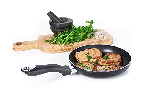 IMUSA USA Nonstick Bistro Saute Pan 8-Inch, Black - CookCave