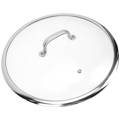 DOITOOL Tempered Glass Lid with Steam Vent Hole, 13 Inch Cookware Glass Replacement Lid, Universal Pot and Pan Lid Replacement Glass Lid for Frying Pan Wok Pot Skillet - CookCave