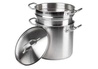 Winware Stainless DoubleBoiler, 12 Quart, stainless steel - CookCave