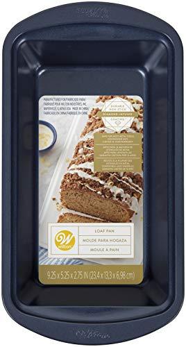 Wilton Non-Stick Diamond-Infused Navy Blue Loaf Baking Pan, 9 x 5-inch - CookCave