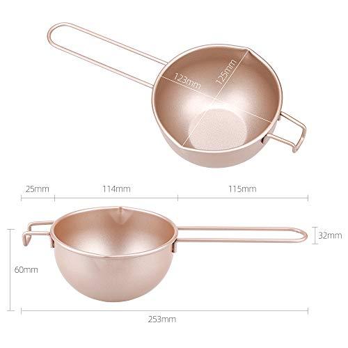 Carbon Steel Chocolate Melting Pan Nonstick Double Boiler Pot Melting Bowl for Candy Butter and Cheese Making - CookCave