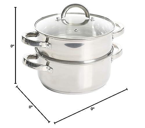 Oster Steamer Stainless Steel Cookware, 3.0-Quart - CookCave