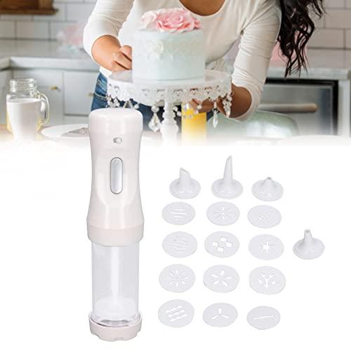 Electric Cookies Press Cake Electric Cookies Press Kit, Cookies Maker Kit with 9 Discs and 1 Icing Tip for DIY Cookies Decoratin - CookCave