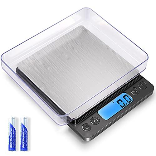 YONCON 3000g Digital Kitchen Food Scale with 0.1g Accuracy, Tare Function, and LCD Display - For Cooking, Baking, and Jewelry - CookCave