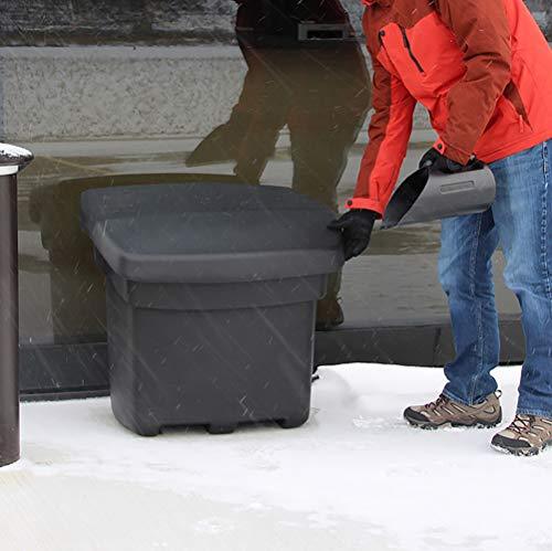 FCMP Outdoor - Outdoor Salt, Sand, and Storage Bin, Black - CookCave