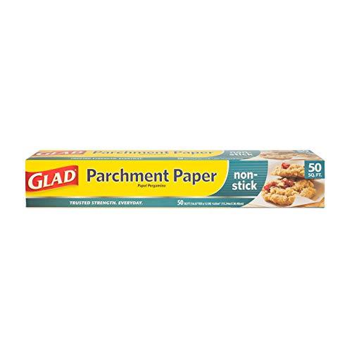 Glad Parchment Paper for Baking | Rolled Parchment Paper for Baking and Food Storage | 50 Square Feet White Parchment Baking Paper from Glad for Everyday Use - CookCave