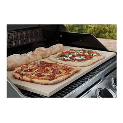 Pizzacraft PC9899 Rectangular ThermaBond Baking and Pizza Stone for Oven or Grill, 20" x 13.5" - CookCave