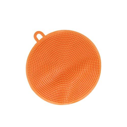 Geesatis 6.5"Tempered Glass Lid Heat Resistant Silicone Handle Frying Pan Lid Replacement Lid for Universal Pans, Pots, 1 Set, with Cleaning Pad - CookCave