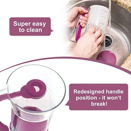 Kndatle Pancake Cupcake Batter Dispenser, Batter Separator Bakeware Maker with Measuring Label, Perfect Baking Tool for Cupcakes, Waffles, Muffin Mix, or Any Baked Goods - CookCave