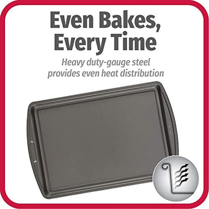 Goodcook Baking Sheet, 13 Inch x 9 Inch, Dark gray - 3 Piece - CookCave