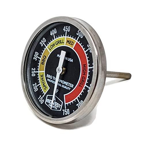 Midwest Hearth Professional BBQ Grill Thermometer (150℉ - 750℉) - CookCave