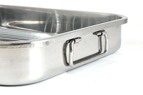 ExcelSteel 593 Roasting Pan, Stainless - CookCave