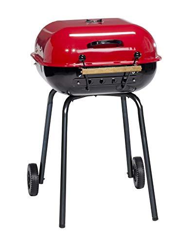 Americana The Swinger with an adjustable six-position cooking grid in red - CookCave