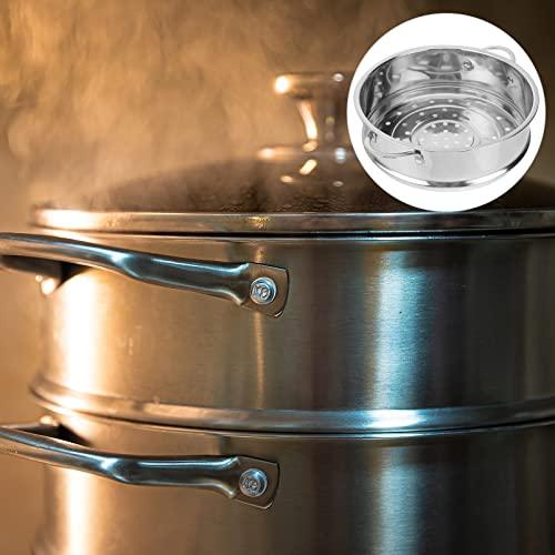 Cabilock Food Steamer Basket Stainless Steel Handles Steamer Basket with Handle Bun Steamer Grid for nstant Pot and Pressure Cooker Accessories Kitchen Restaurant Silver Diameter 16/18/ 20/ 22cm - CookCave