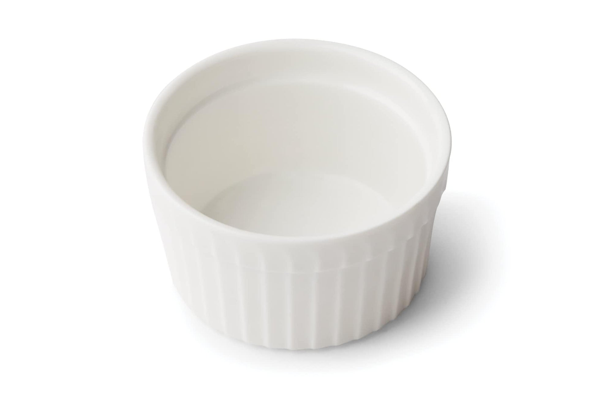 Fox Run Ramekin, White Stoneware, 2.5 Ounce - CookCave