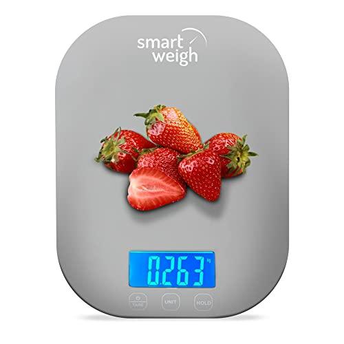 Smart Weigh 11 lb. Digital Kitchen Food Scale, Mechanical Accurate Weight Scale with 5-Unit Modes, Grams and Ounces for Weight Loss,Weighing Ingredients, Dieting, Keto Cooking, Meal Prep and Baking - CookCave