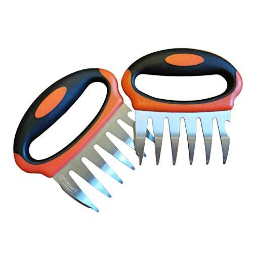 DflowerK Meat Shredding Claws Stainless Steel Shredder Claws BBQ Meat Forks, Perfect for Shredding Handing Pulling Pork Chicken Beef Turkey - CookCave