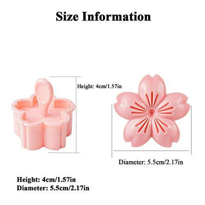 HAGBOU Cookie Press, 4 Styles Cookie Stamps Cherry Blossom Cookie Cutters Mold for Flower Cookies Pastry Accessories (Pink) - CookCave