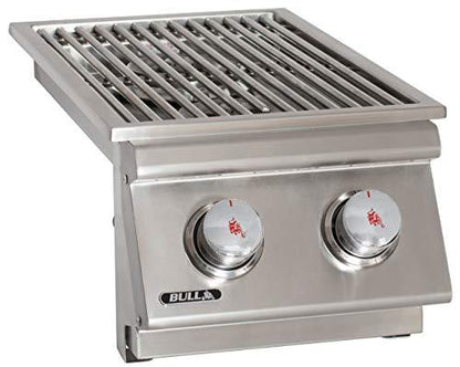 Bull Outdoor Products 30008 Liquid Propane Slid-In Double Side Burner, Front and Back Design - CookCave