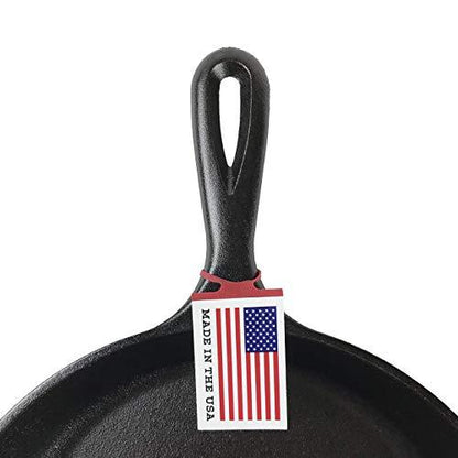 Lodge L8SGP3 Cast Iron Square Grill Pan, Pre-Seasoned, 10.5 Inch, Black - CookCave