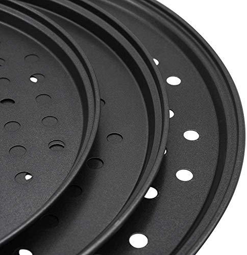 HomeMall 3 Pcs Pizza Crisper Trays, Pizza Pan with Holes for Oven, Non-Stick Perforated Pizza Baking Set for Home Restaurant Hotel Use, 9.6 Inch /11 Inch/12.6 Inch - CookCave