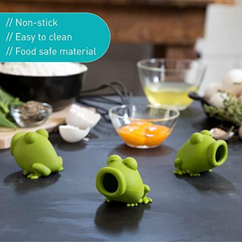 Peleg Design Silicone Egg Separator, Separate Egg Yolk from Egg White, Swallow Release, Yolk Divider Egg Extractor, Kitchen Gadgets Baking Tools (YolkFrog) - CookCave