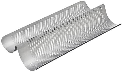 Chicago Metallic Commercial II Non-Stick Perforated French Bread Pan, Perfect for creating a crisp, golden-brown crust, - CookCave