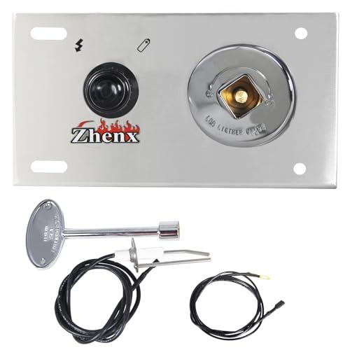 Zhenx Fire Pit Gas Burner Spark Ignition Kit – Including Push Button Igniter Gas Shut-Off Key Valve with Key for DIY Gas Fire Pit Ignition Kit - CookCave