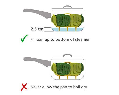 Joseph Joseph Bloom Folding Steamer Basket for Vegetables, compact storage - Green - CookCave