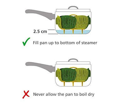 Joseph Joseph Bloom Folding Steamer Basket for Vegetables, compact storage - Green - CookCave