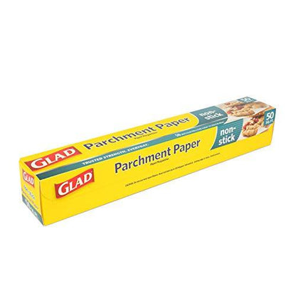 Glad Parchment Paper for Baking | Rolled Parchment Paper for Baking and Food Storage | 50 Square Feet White Parchment Baking Paper from Glad for Everyday Use - CookCave
