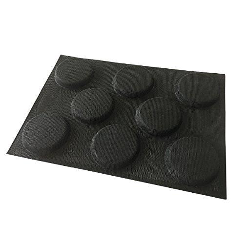 Bluedrop Silicone Hamburger Bread Forms Perforated Bakery Molds Non Stick Baking Sheets Fit Half Pan Size - CookCave